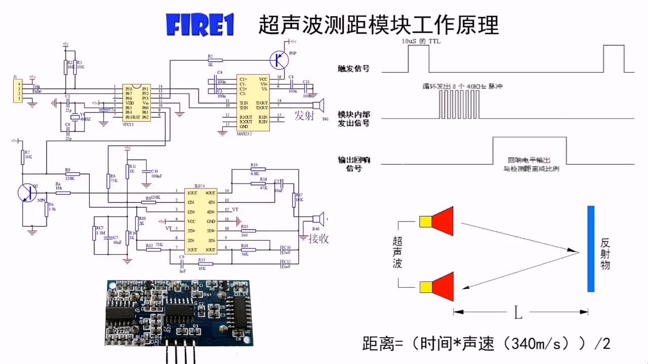超聲波模塊工作原理，如何應(yīng)用，通過簡(jiǎn)單編程實(shí)現(xiàn)測(cè)距(1)#硬聲創(chuàng)作季 