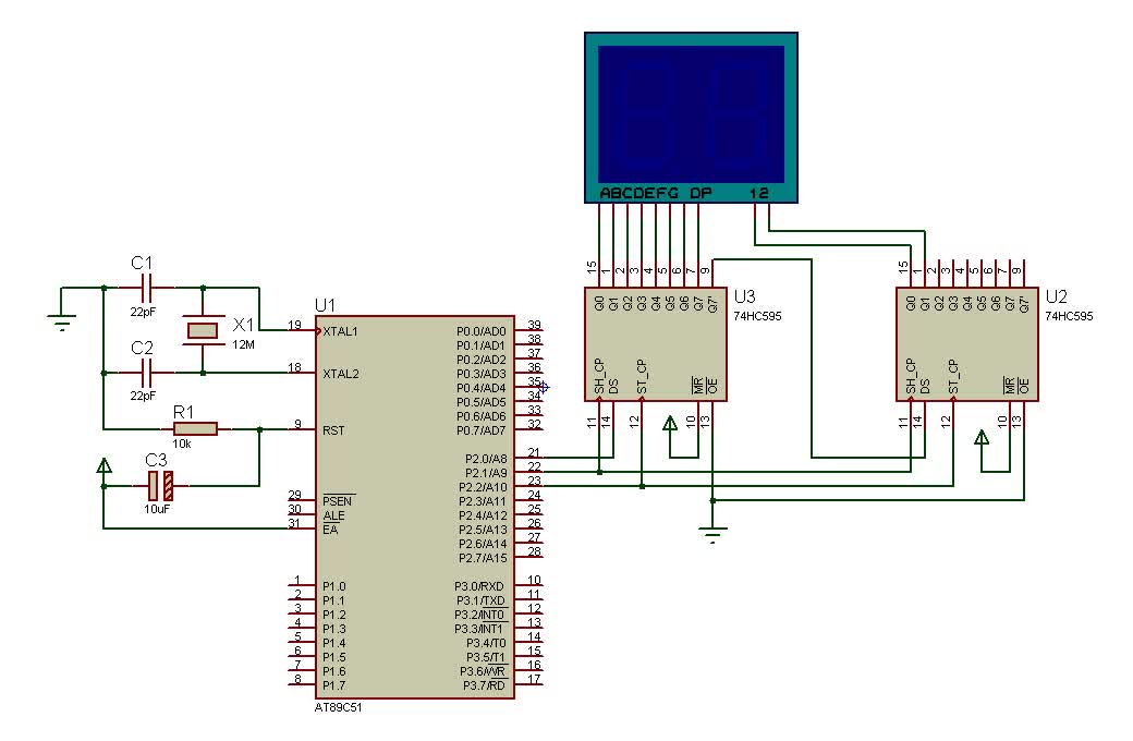 #硬聲創作季  #單片機應用技術  24 60秒倒計時秒表（仿真）