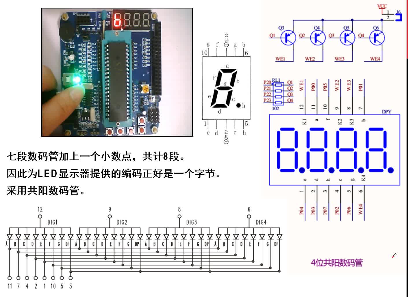 #硬聲創作季  #單片機應用  26 1234動態顯示思路分析
