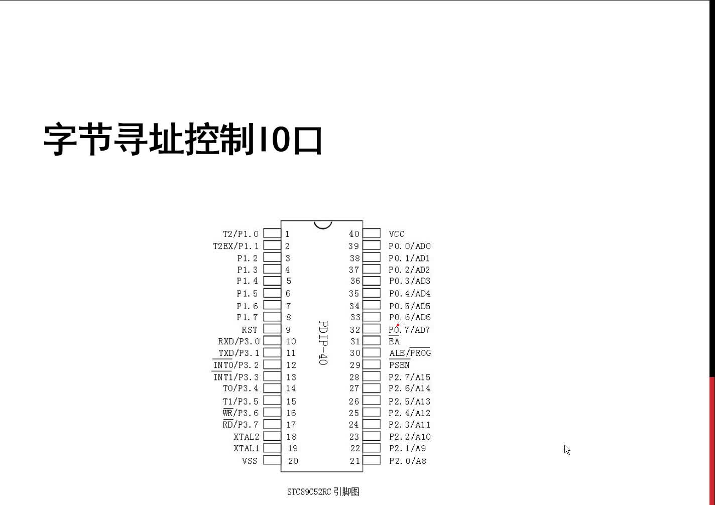 #硬聲創作季  #單片機應用  14 字節尋址控制IO口