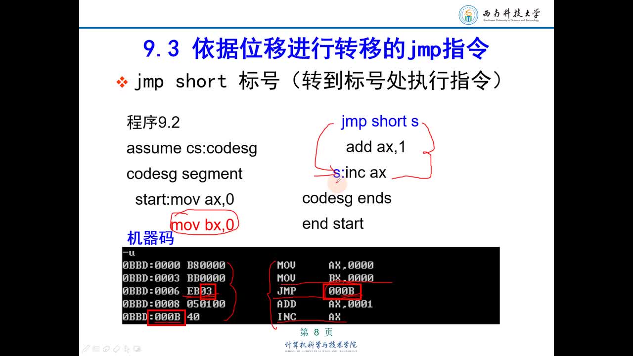 #硬聲創作季 #匯編 匯編語言程序設計-10 轉移指令的原理-2