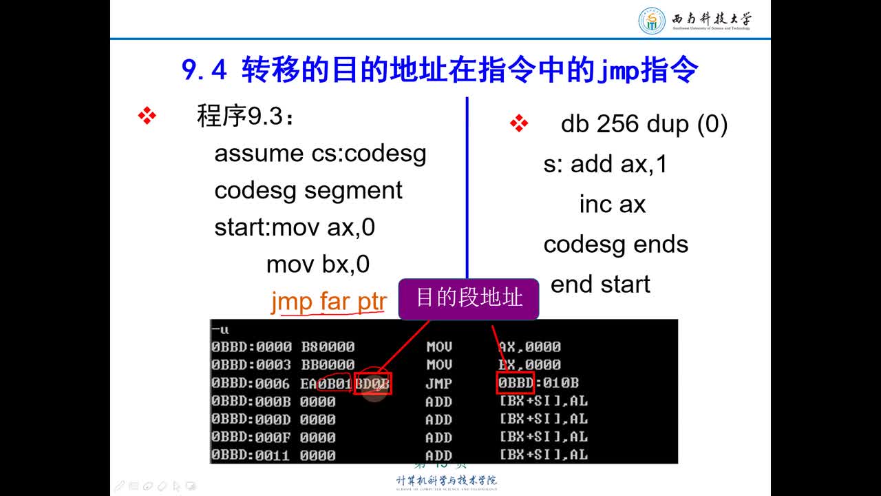 #硬聲創(chuàng)作季 #匯編 匯編語言程序設(shè)計-10 轉(zhuǎn)移指令的原理-3