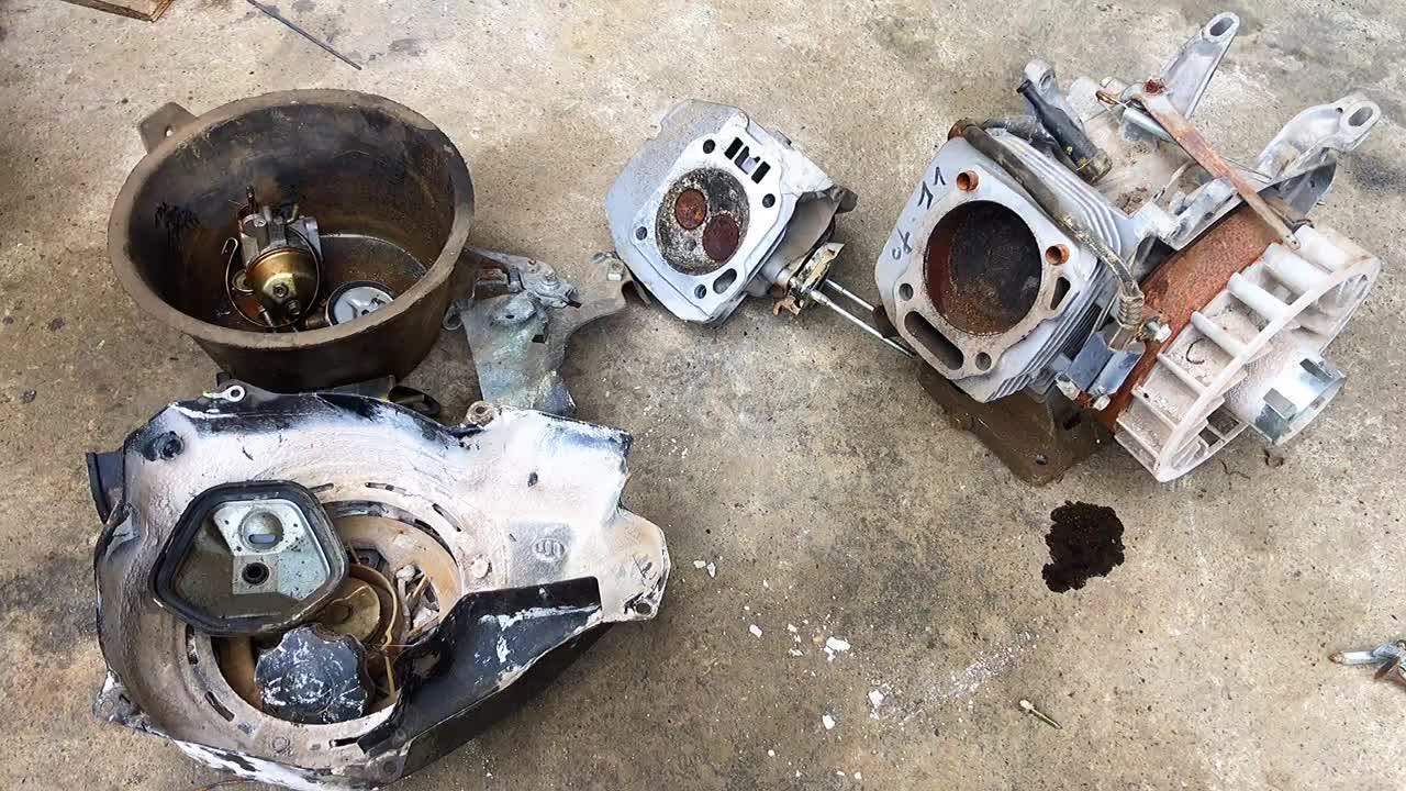 50塊錢買了一臺發動機，小伙子簡單修理了一下看看這值不值#硬聲創作季 