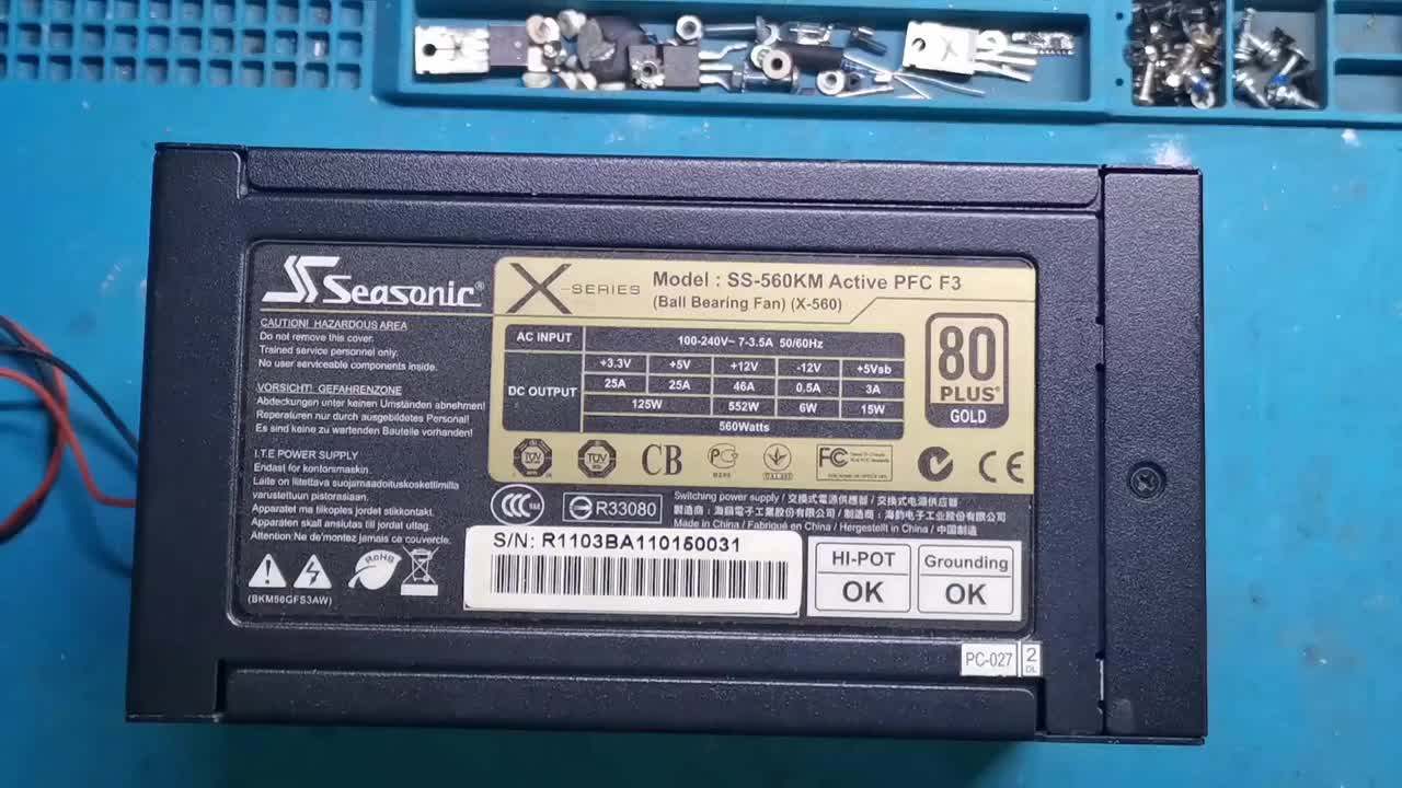 修海韻560w電源，家里停了幾次電之后電源就預判性的炸保險了#硬聲創(chuàng)作季 