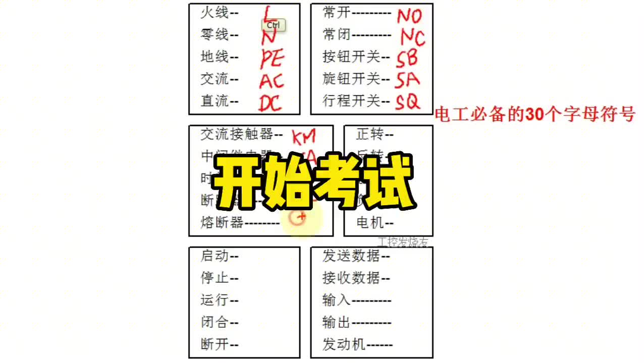 電工必備的30個(gè)電氣字母符號(hào)，開始考試?yán)玻? class=