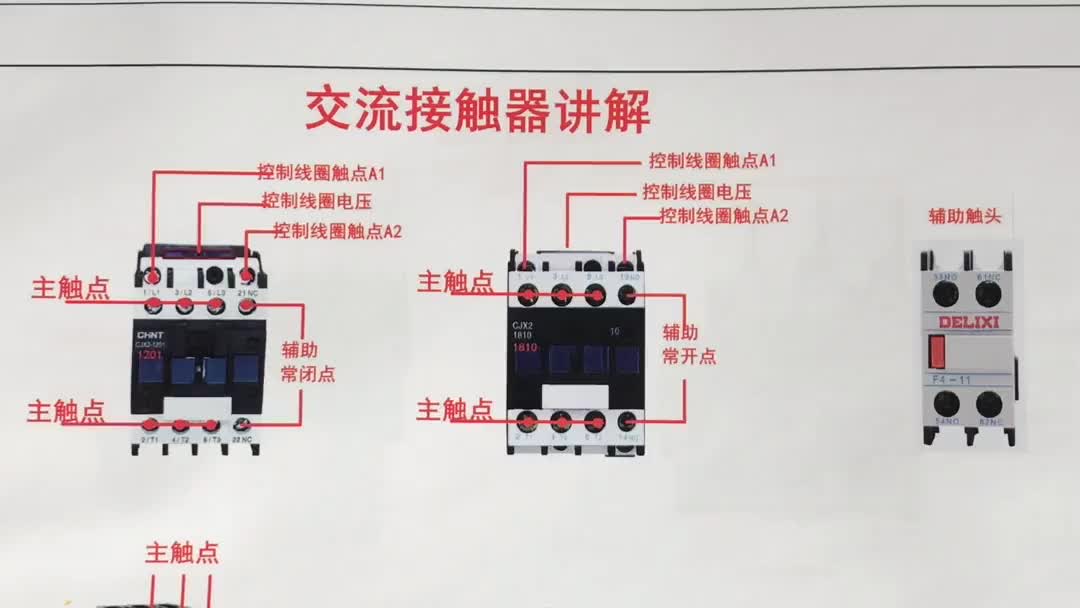 【零基础学电工】交流接触器讲解，使用频率很高的元器件