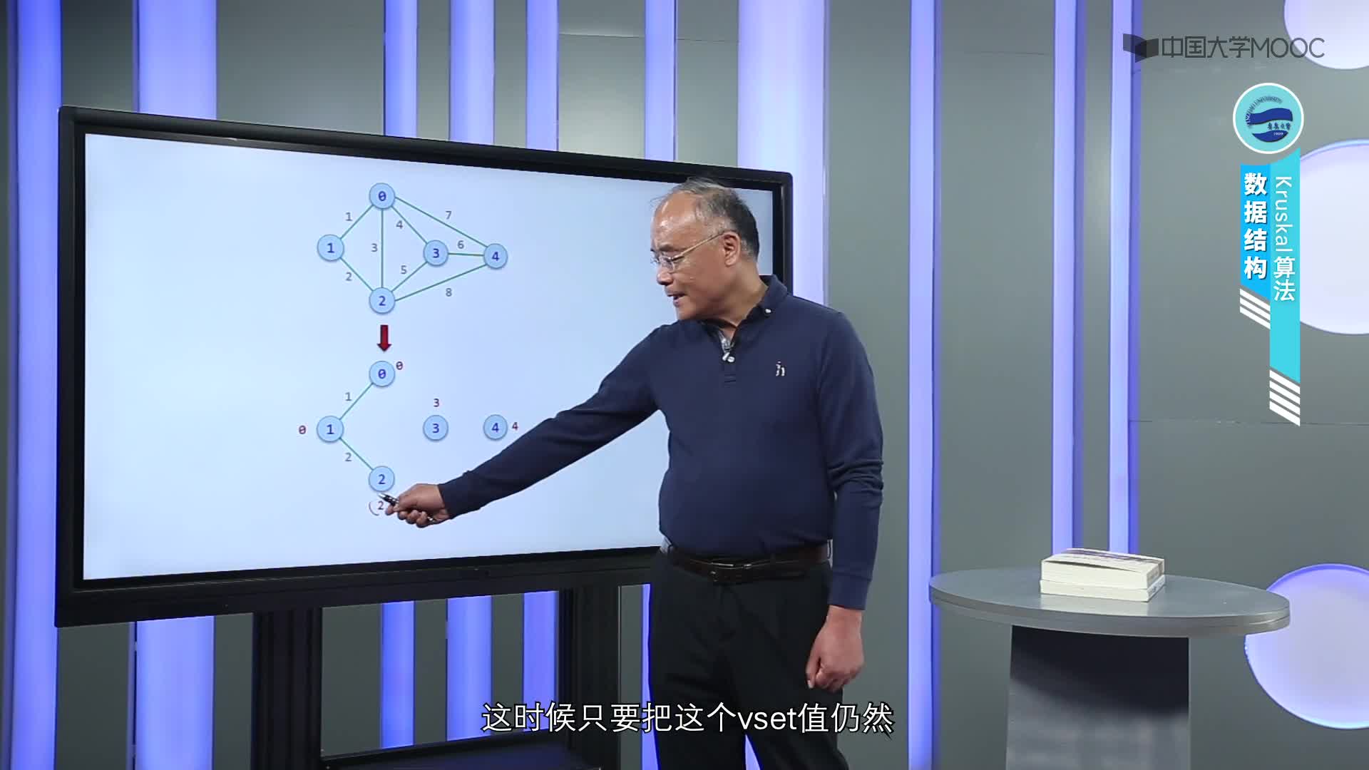 数据结构：第7章图第7讲-最小生成树-Kruskal算法(2)#结构数据 