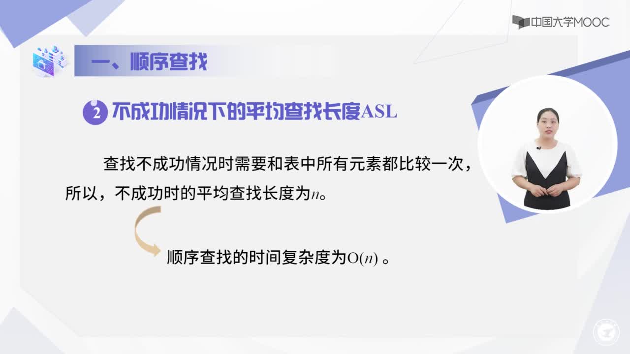 数据结构：7.2 线性表的查找-授课视频(2)#结构数据 