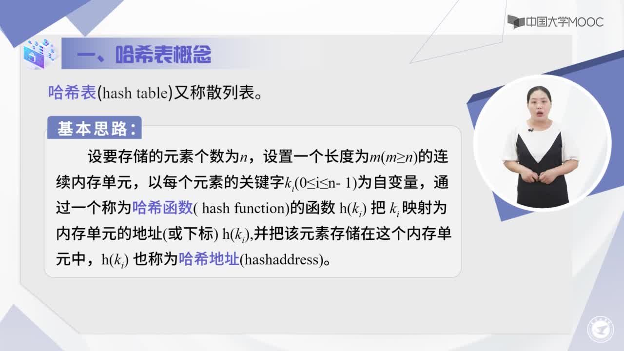數(shù)據(jù)結(jié)構(gòu)：7.4.1哈希表的概念-授課視頻(2)#結(jié)構(gòu)數(shù)據(jù) 