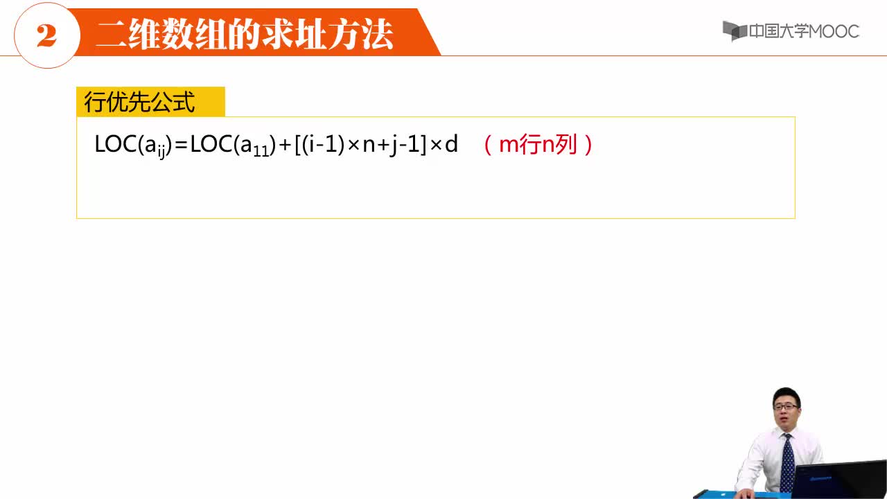 数据结构：二维数组的存储结构及求址方法(2)#结构数据 