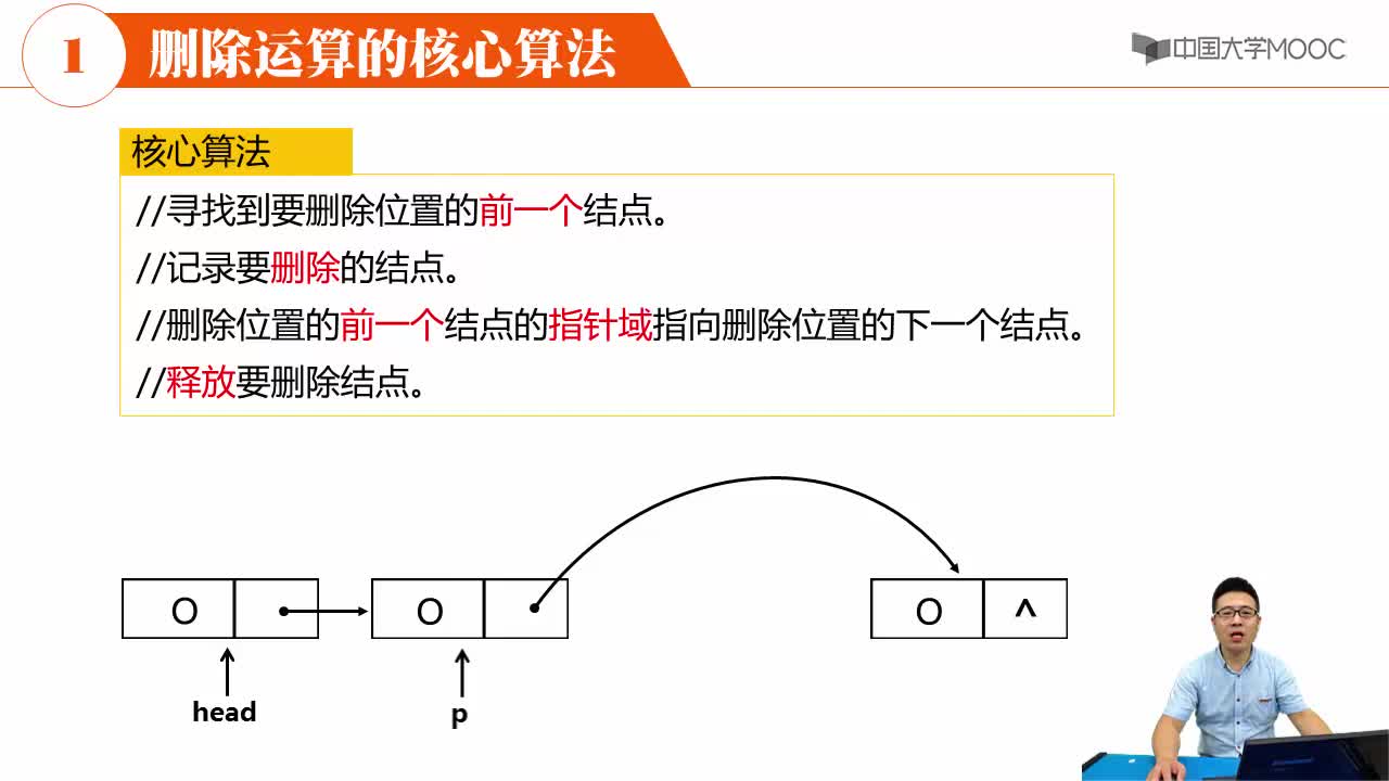 数据结构：单链表的删除运算(2)#结构数据 