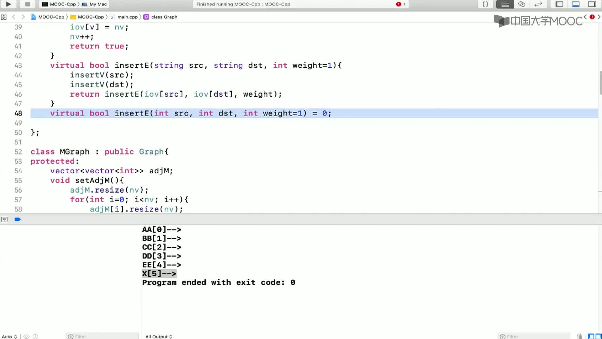 數據結構與算法：8.2.3 圖的實現-10-C++鄰接矩陣插入邊(1)#結構數據 