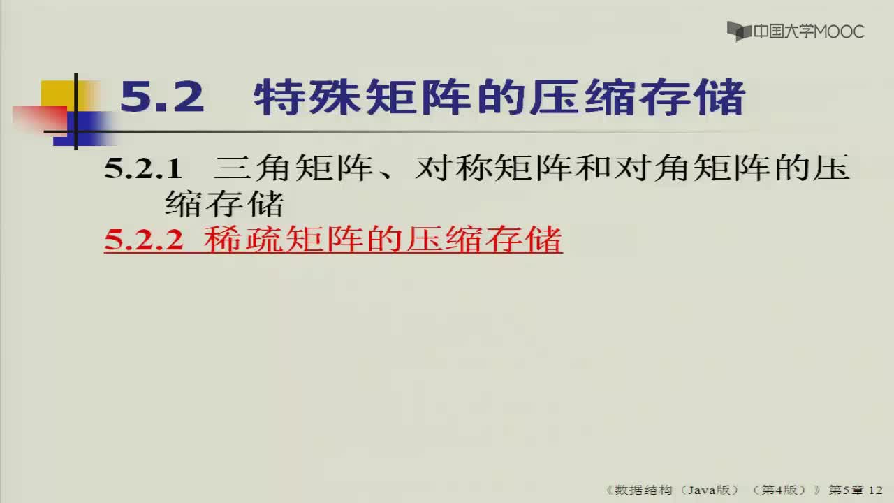 數據結構：125_5.2 特殊矩陣的壓縮存儲(1)(1)#結構數據 