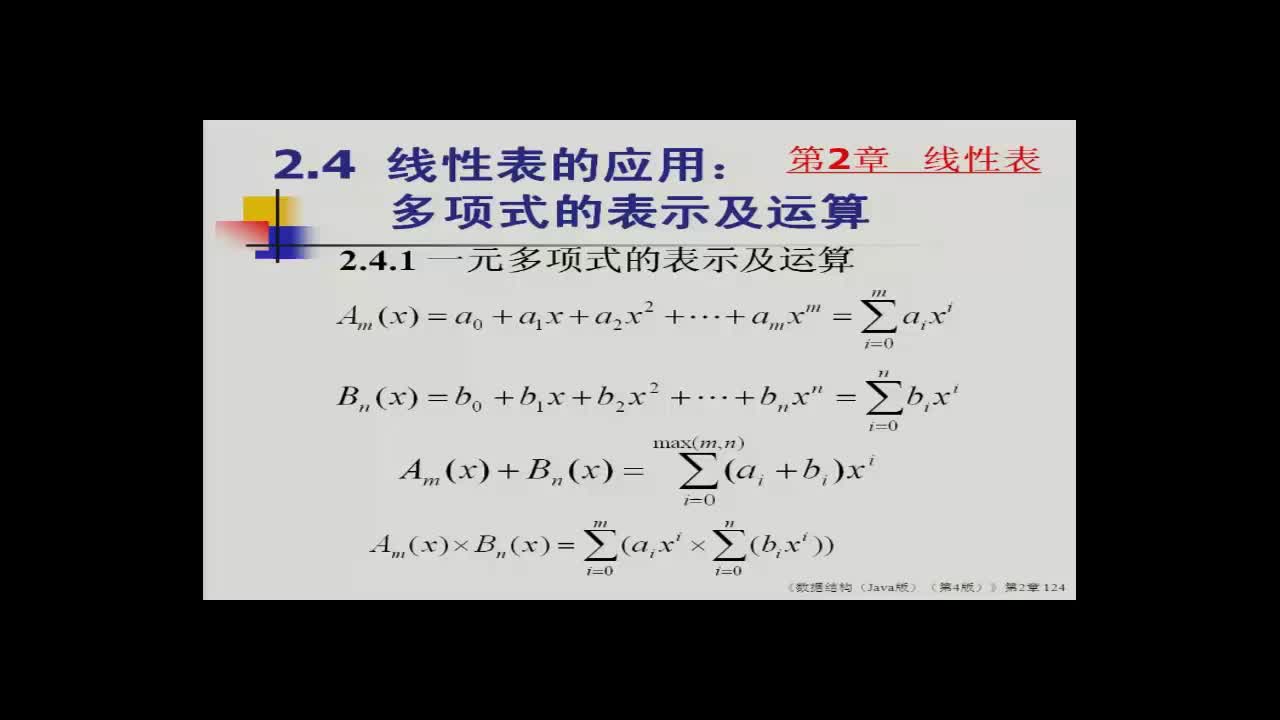 數據結構：58_2.5 線性表的應用：多項式(1)(1)#結構數據 
