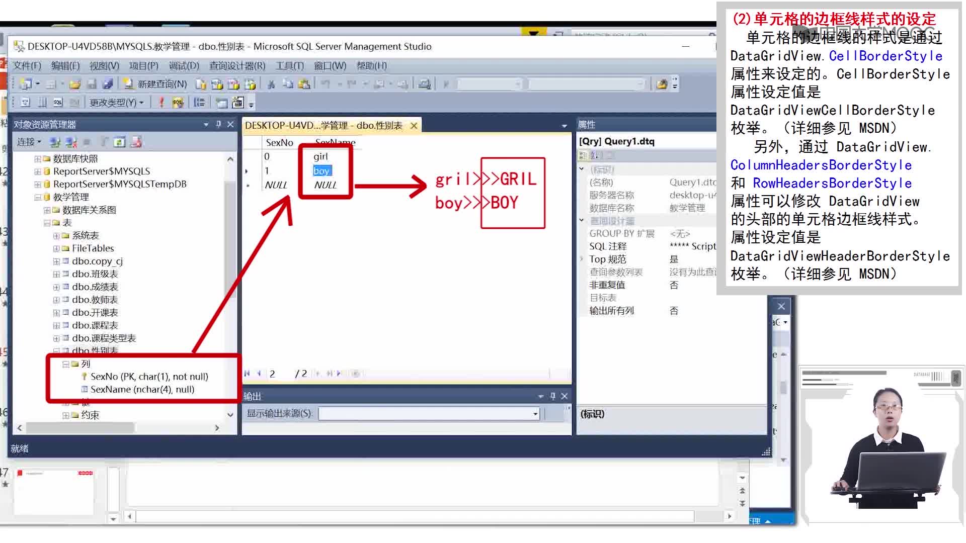 程序開發：9.2.6 DataGridview常用屬性及方法（6）(2)#硬聲創作季 