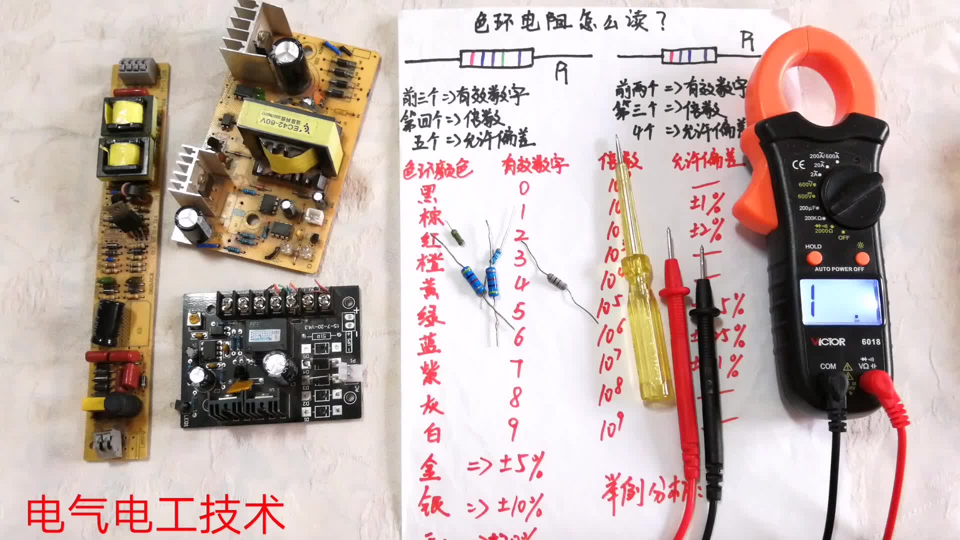 色環(huán)電阻快速讀取方法，一點就破的技術，只是沒電工愿意教你而已