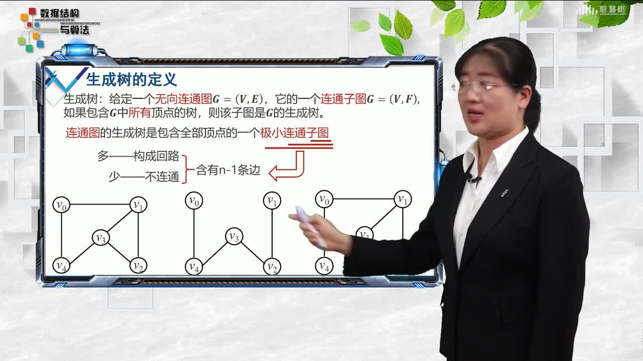 數(shù)據(jù)結(jié)構(gòu)與分析：[8.4.1]--生成樹相關(guān)概念(2)#硬聲創(chuàng)作季 