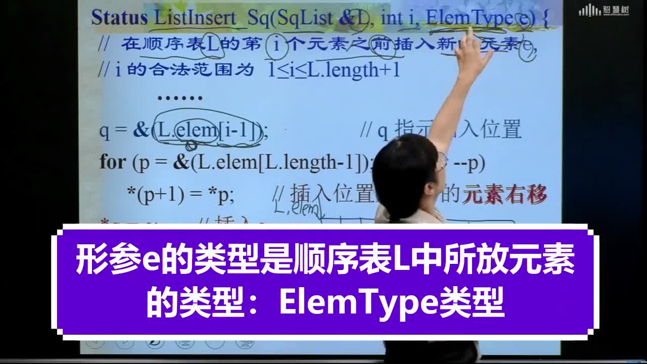 數(shù)據(jù)結構與算法：[2.3.7]--順序表插入函數(shù)中形式參數(shù)的介紹(2)#硬聲創(chuàng)作季 