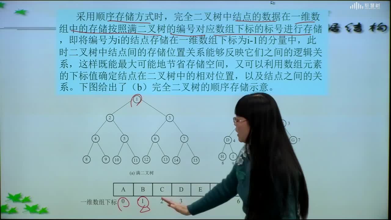 數據結構與算法：[5.2.3]--二叉樹的順序存儲(2)#硬聲創作季 
