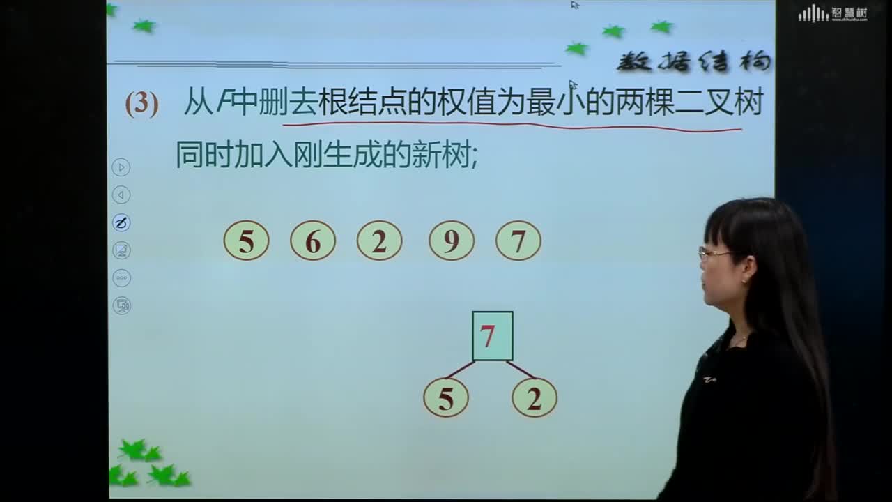 數據結構與算法：[5.5.2]--哈夫曼樹的構造方法(2)#硬聲創作季 