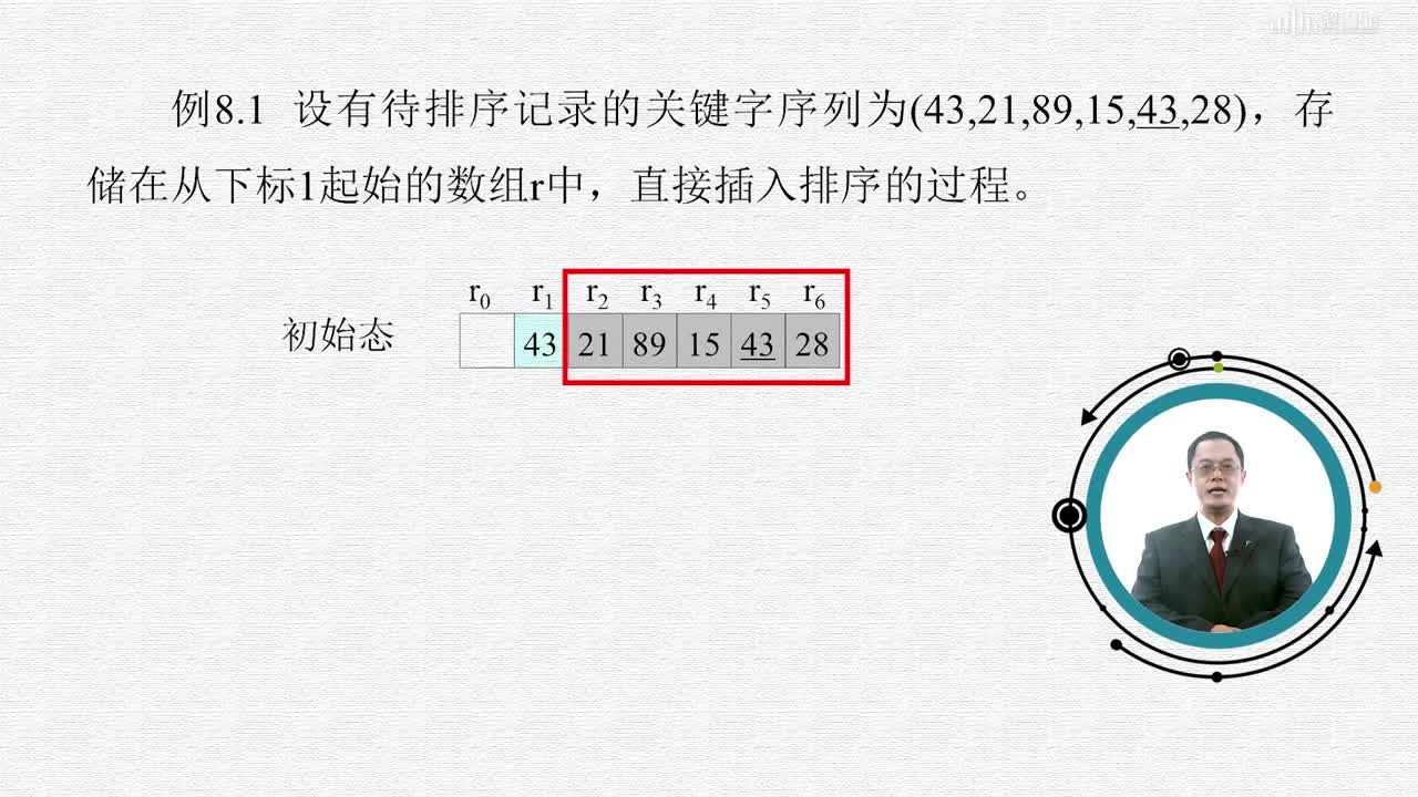 数据结构与算法：[8.2.1]--直接插入排序（一）(2)#硬声创作季 