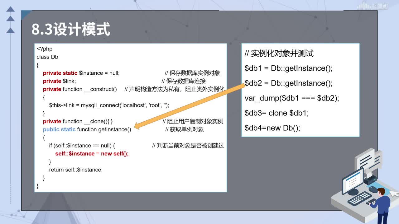 PHP應(yīng)用開發(fā)：[8.3]--設(shè)計(jì)模式—單例模式和工廠模式(2)#硬聲創(chuàng)作季 