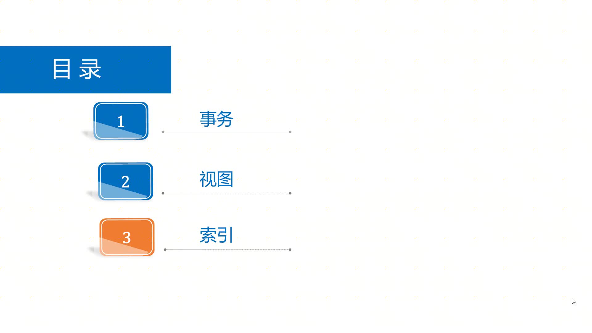 SQL数据库 第11章 事务视图和索引 11-3-1  索引的价值和分类