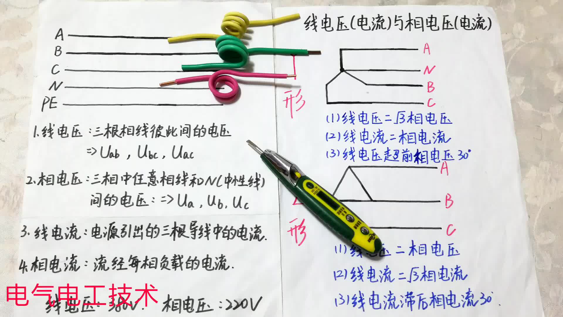 三相電星接和角接太難了，這2個電路模型化繁為簡，讓你一目了然