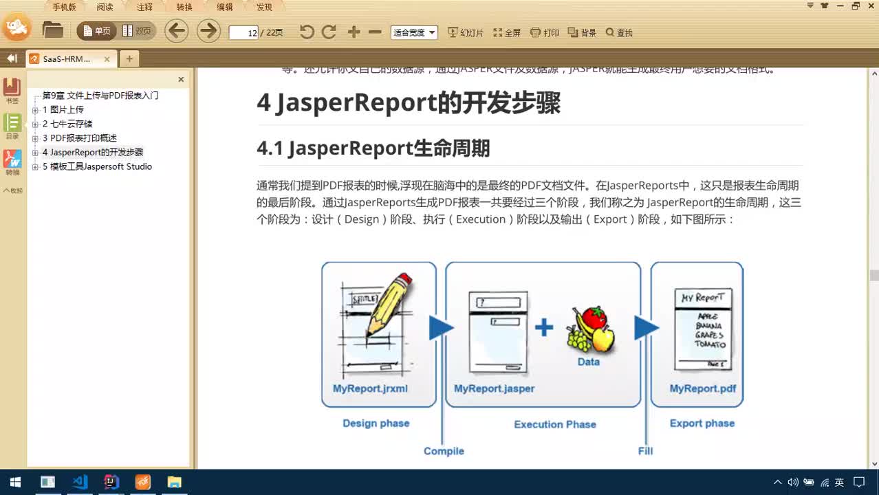 Java項目SaaS移動辦公-Day9-12-JasperReport：聲明周期