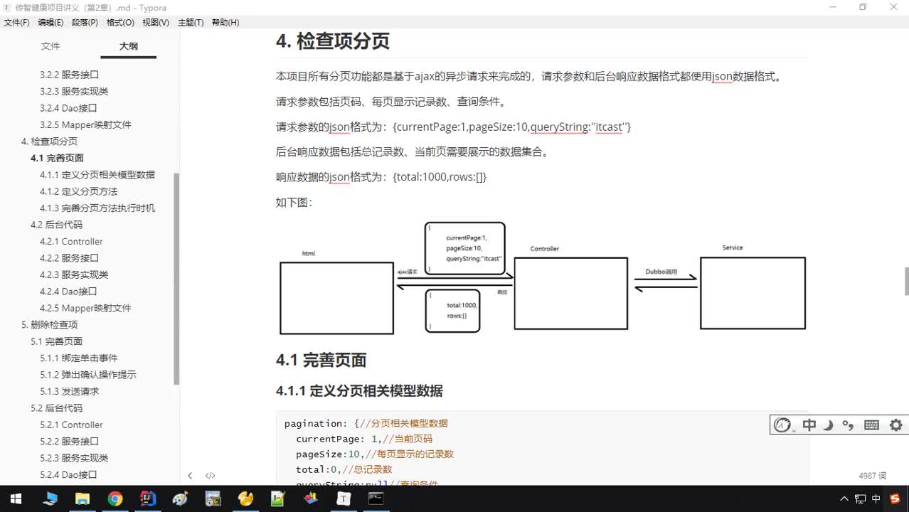 Java《傳智健康》項目實戰-Day2-13-定義模型數據和分頁方法