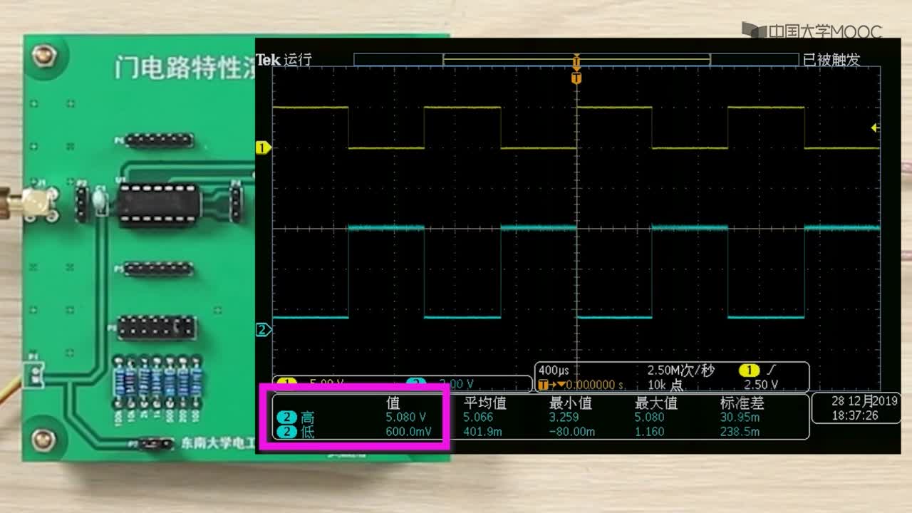 数字逻辑电路：演示实验-门电路静态电流特性测量(2)#硬声创作季 