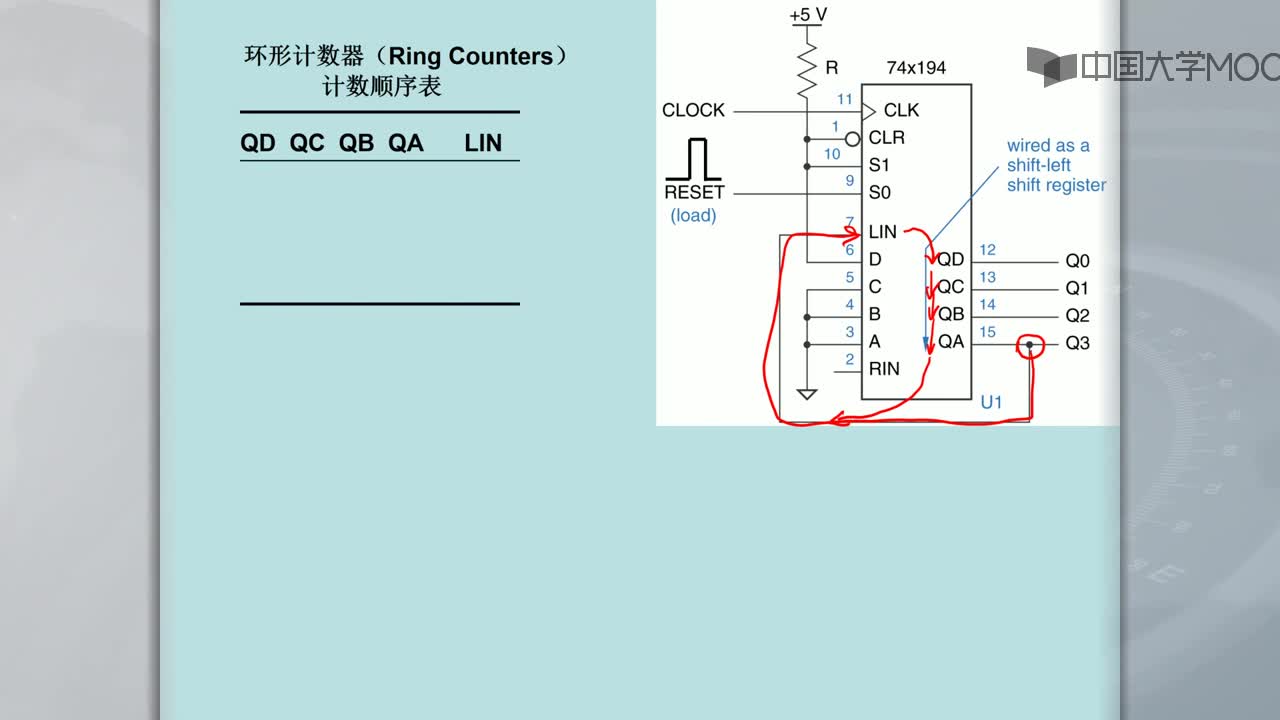 数字逻辑电路：移位寄存器构建计数器的工作原理(2)#硬声创作季 