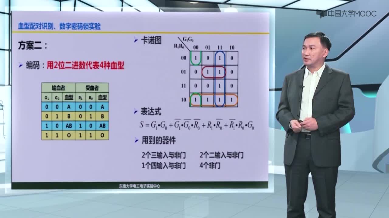 数字逻辑电路：血型配对识别、数字密码锁实验(2)#硬声创作季 