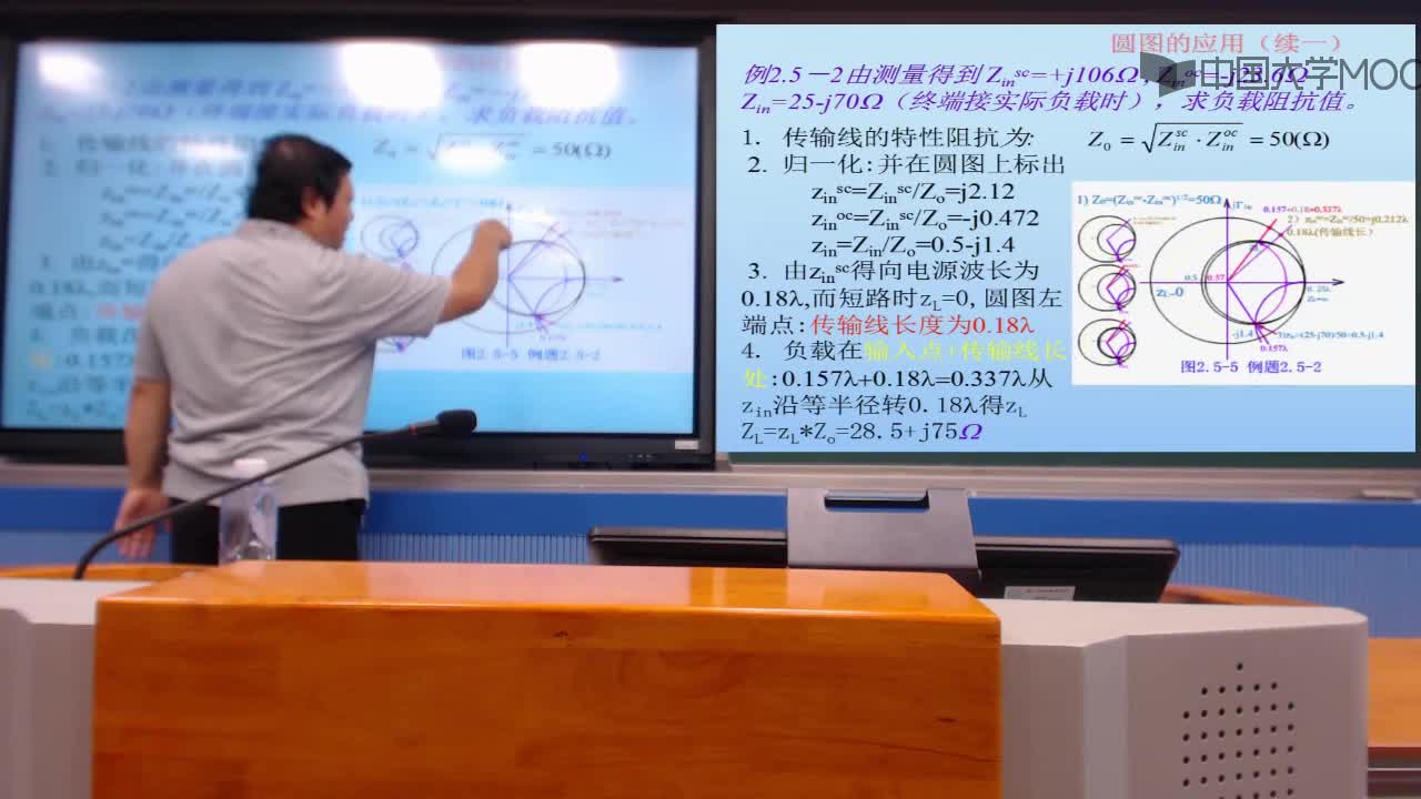 微波技術知識：知識點5-2史密斯圓圖應用舉例b(2)#微波技術 