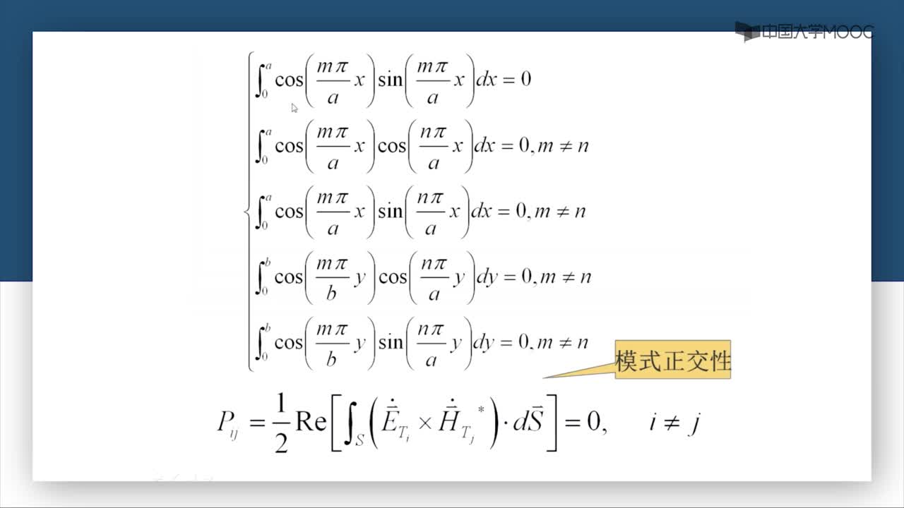 微波威廉希尔官方网站
：第3-20讲 模式正交性(2)#微波威廉希尔官方网站
 