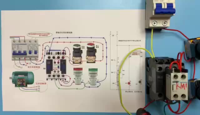 电工知识：接触器自锁电路，如何加装运行指示灯，停止指示灯#硬声创作季 