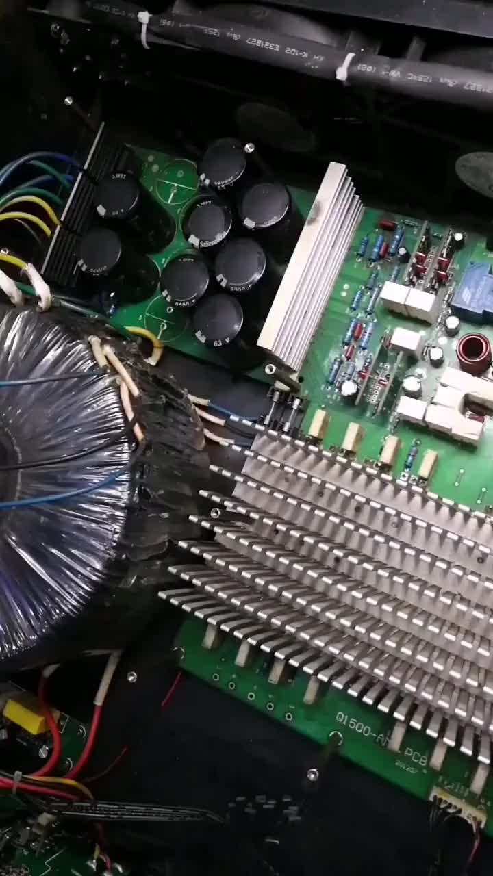 維修一臺MR專業舞臺功放兩個聲道都燒了已經完美修好#硬聲創作季 