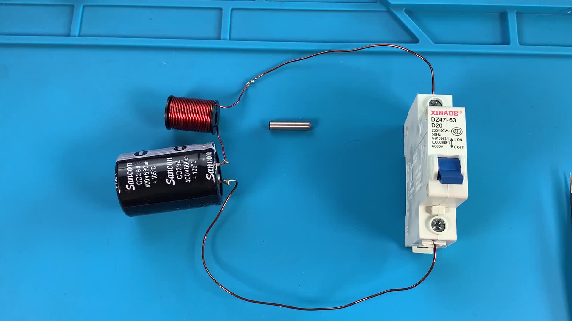 電磁炮電路完善，增加“續流二極管”-電磁炮制作系列（2）