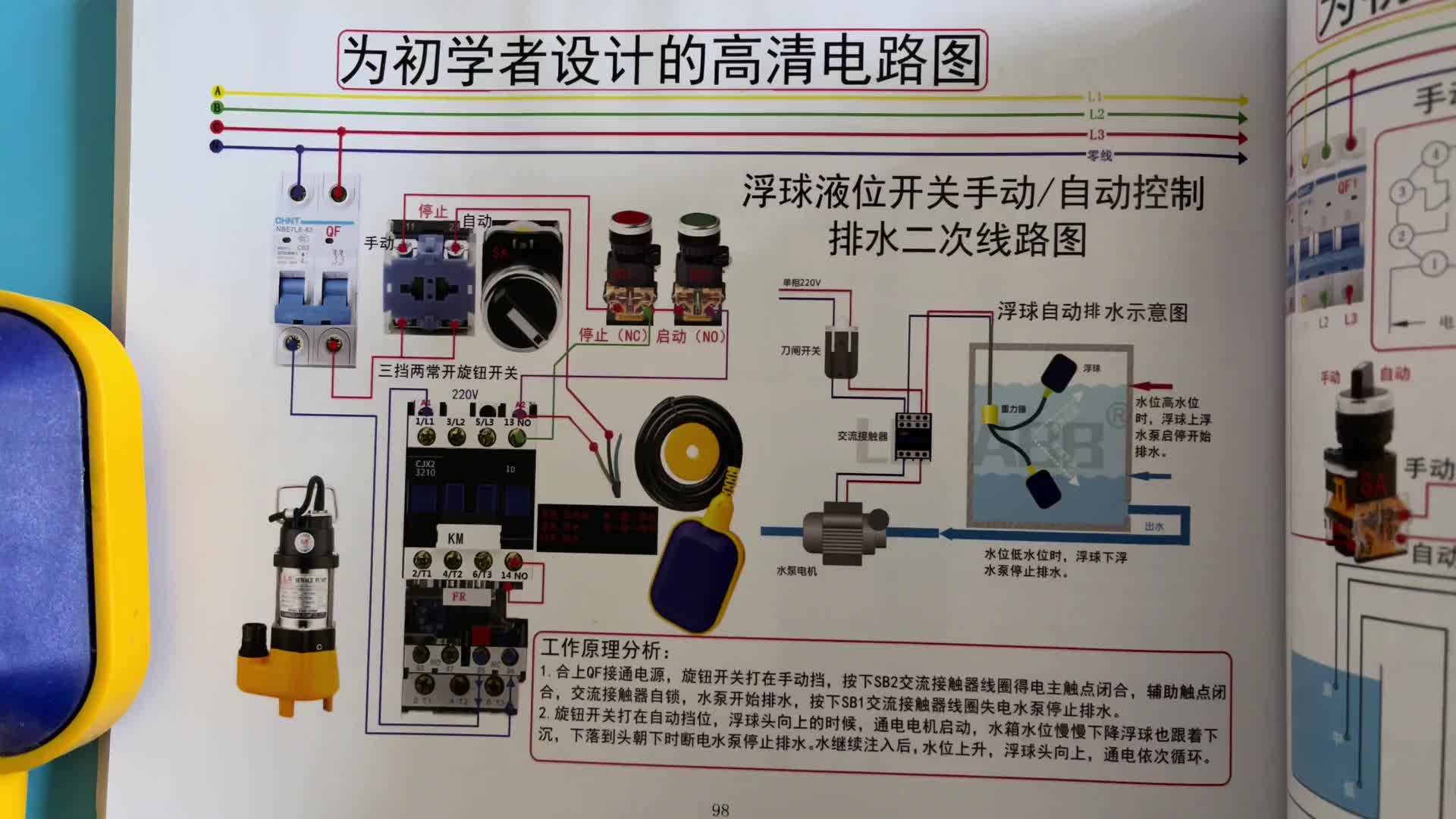 供水和排水，浮球開關(guān)這三根線該怎樣接？蜂鳴檔測量一下就明白了