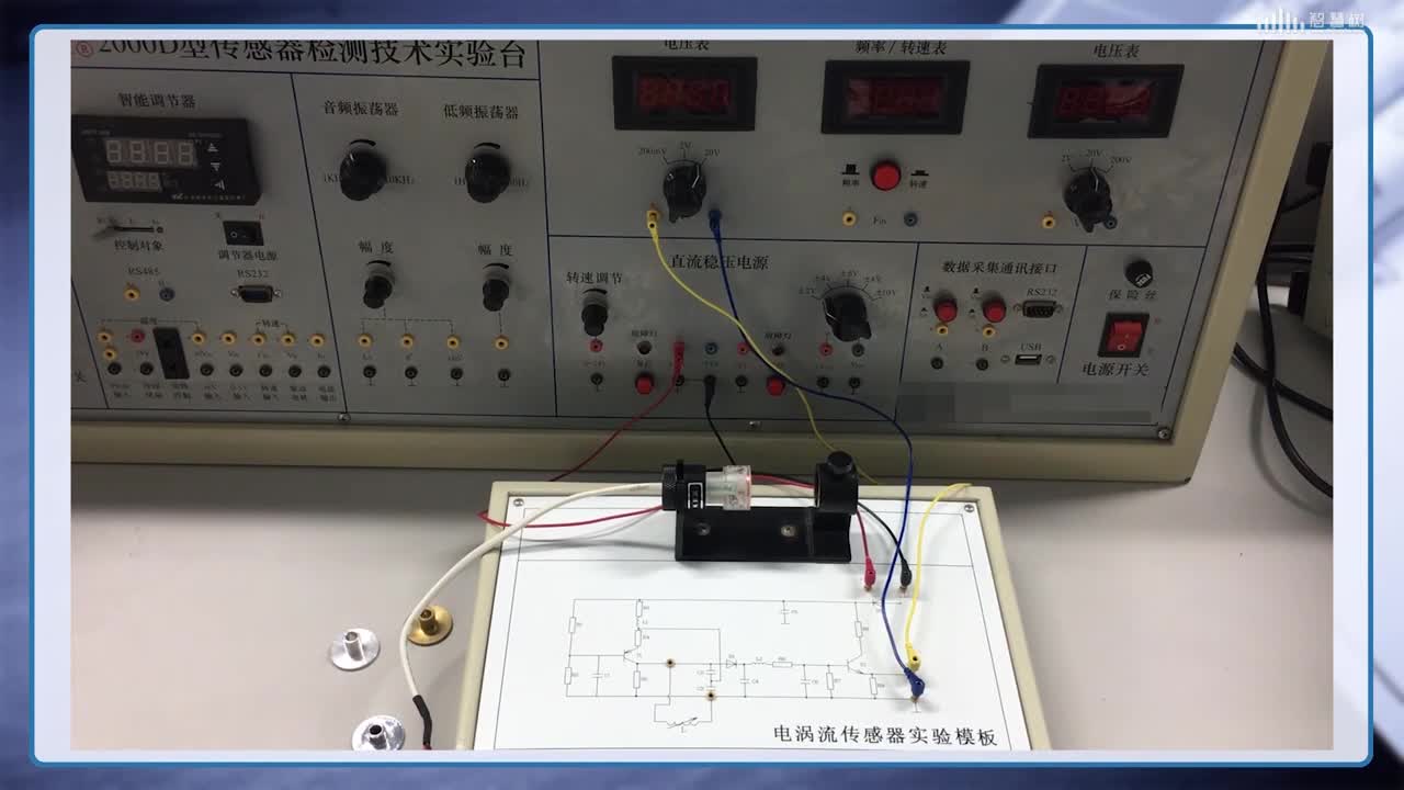 傳感器知識：[5.6]--電渦流傳感器測位移特性實(shí)驗(yàn)(2)#傳感器技術(shù) 