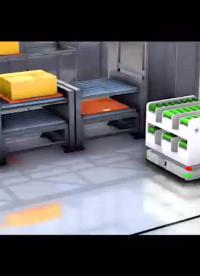 【尋跡智行】滾筒式AGV小車運行模擬視頻#機器人 