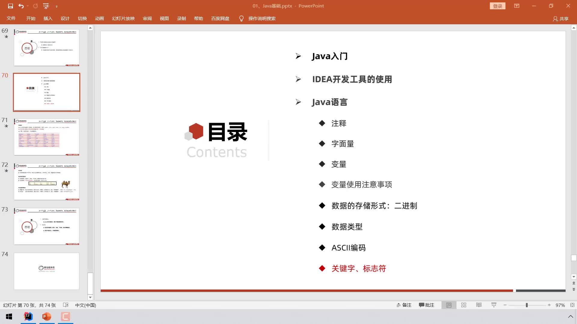 Java全套零基礎入門Day1-21、關鍵字