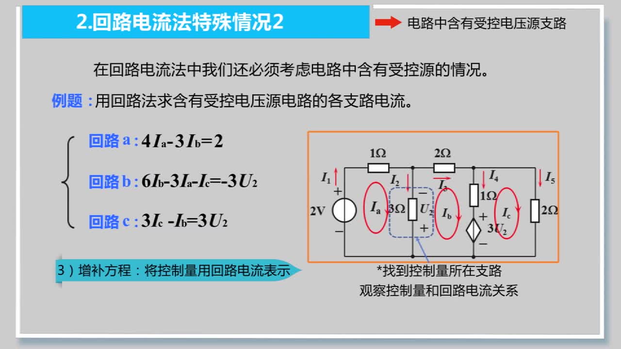 [3.10.1]--7.3回路电流法--特殊情况分析处理2(2)#硬声创作季 