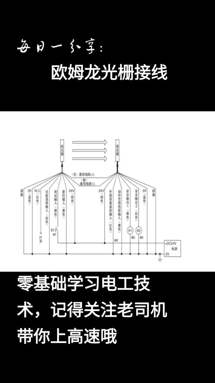 #硬聲創(chuàng)作季   歐姆龍安全光柵接線，