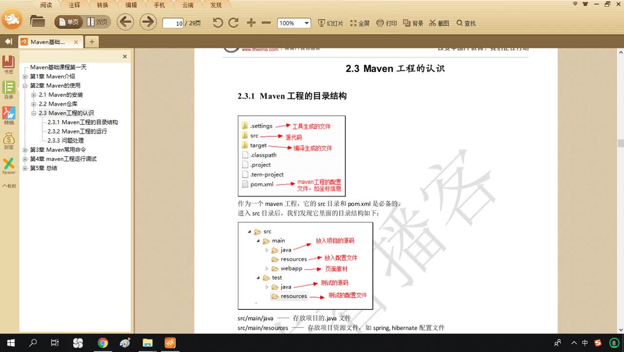 Javaweb入门到精通全套基础教程day24_04-Maven目录结构