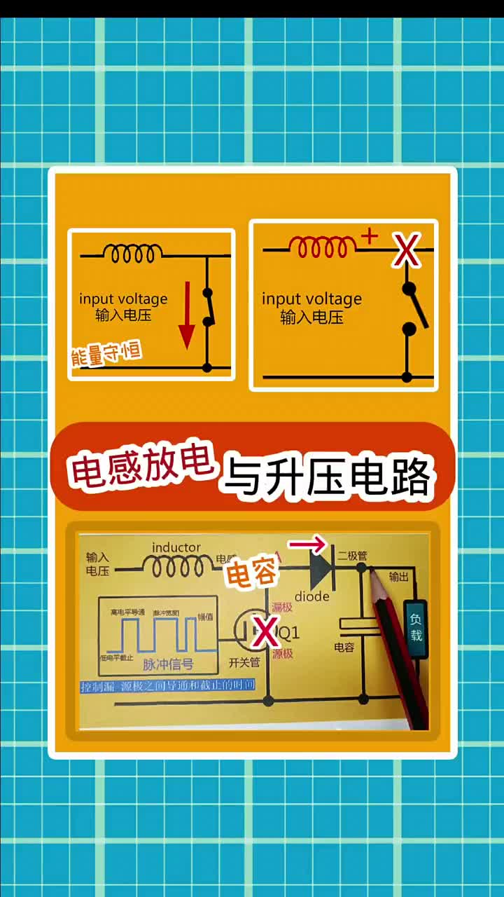 電感 電感放電與升壓電路