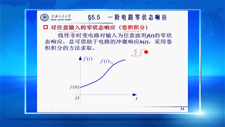 電路：5.6一階動態電路零狀態響應（3）張峰教授(3)(1)#電路知識 