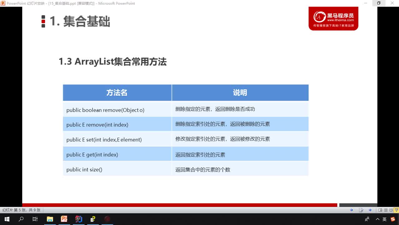 Java基礎教程Java入門到精通day9_136_ArrayList常用方法