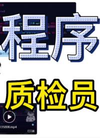 程序質(zhì)檢員#啥子時候火起來 #原創(chuàng) #程序員 #每天學習一點點 