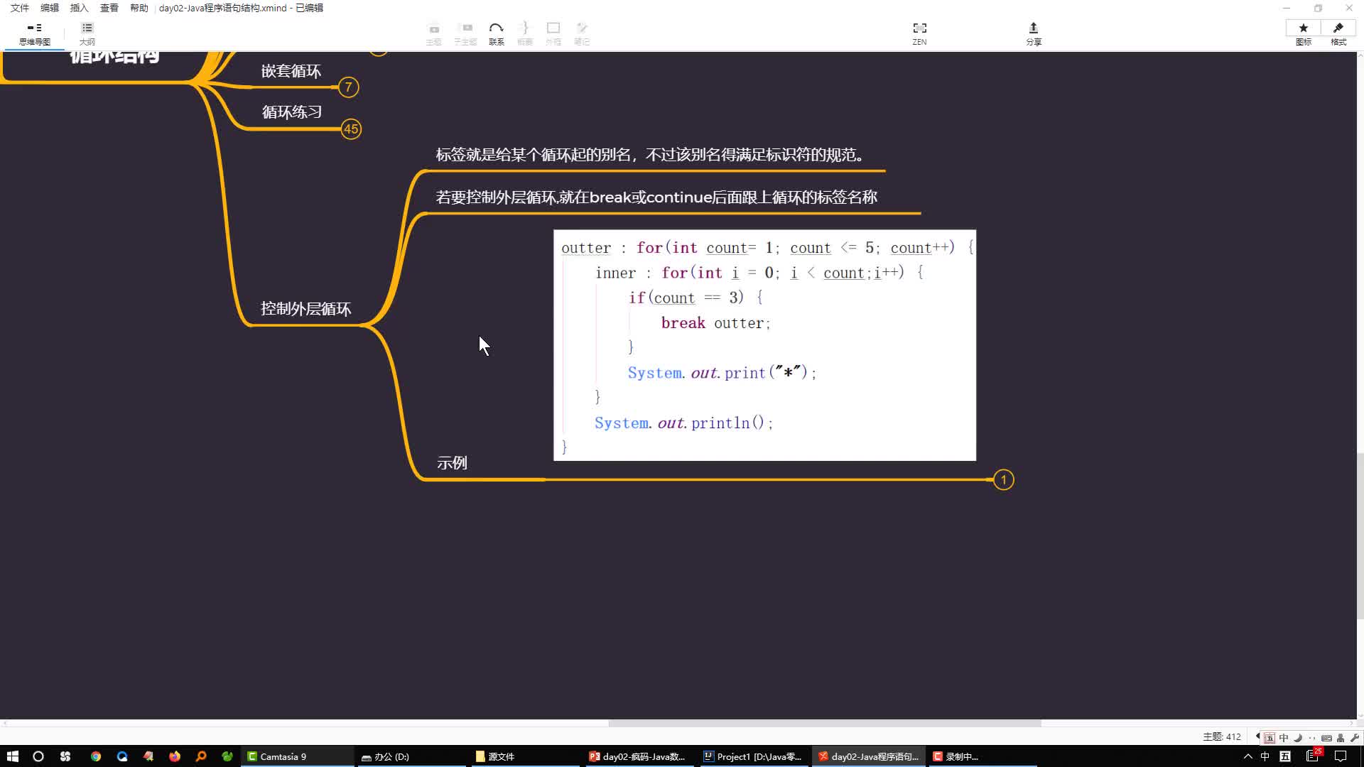 Java語言基礎編程學習67-控制外層循環